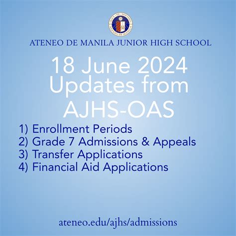 ateneo results 2024 release date philippines|Updates from the AJHS Office of Admission and Scholarships (22 .